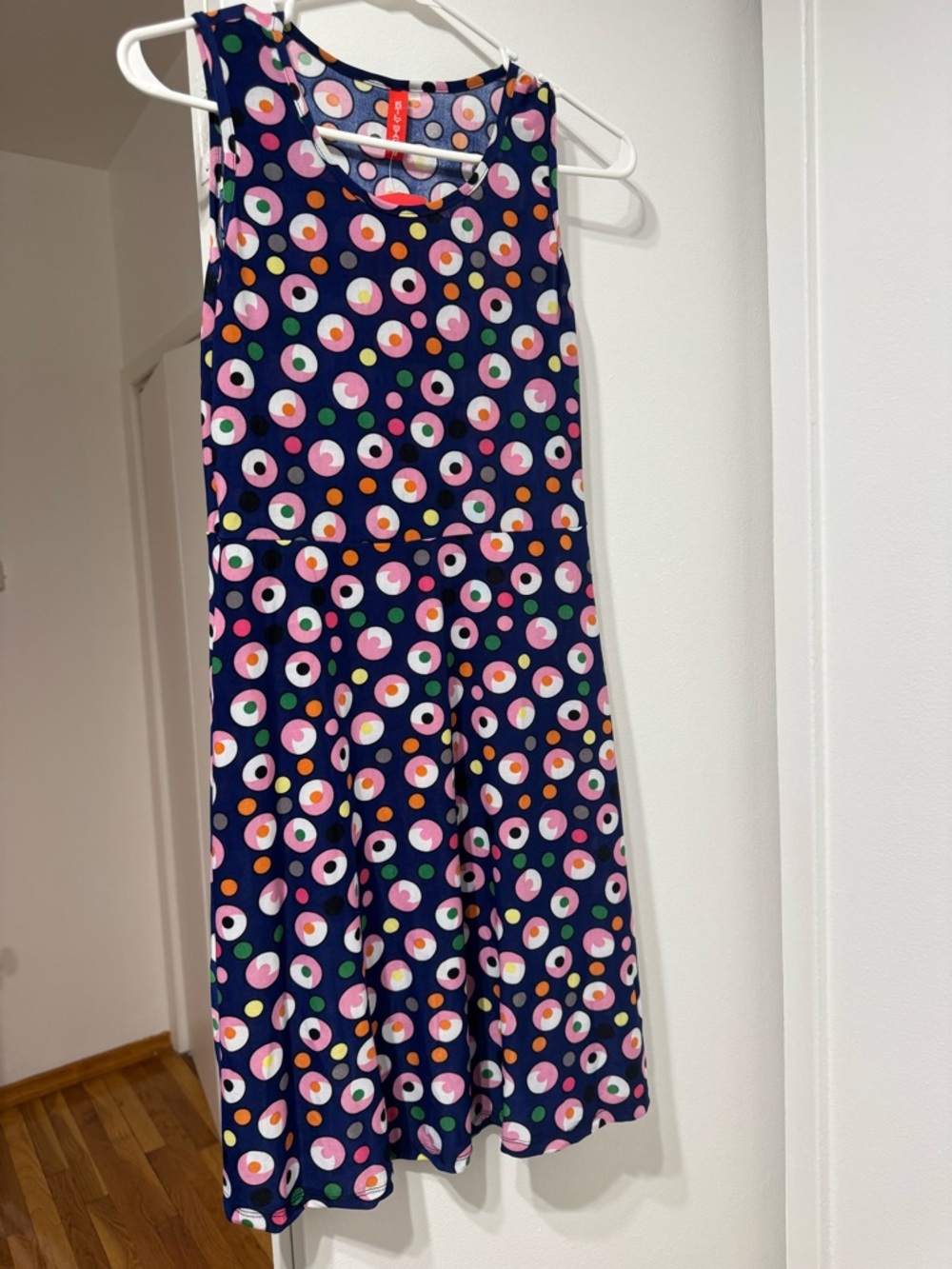 Geometric Pattern Colorful 80s Dress